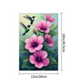 thumbnail image 4 of JOOCAR Linen Garden Flag with Hummingbirds and Pink Flowers for Spring Summer Home Outdoor Garden Yard Door Decor 12x18 inch, 4 of 5