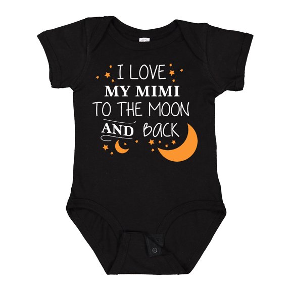 Inktastic I Love My Mimi to the Moon and Back Boys or Girls Baby Bodysuit