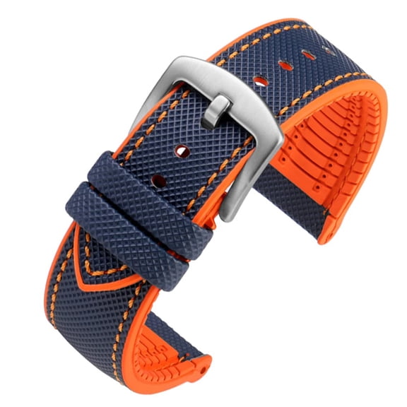Nylon Rubber Bottom Watch Straps Canvas Men Watch Band Breathable Waterproof Replacement Bands 20mm 22mm