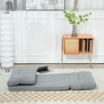 thumbnail image 5 of YYAo Floor Couch, Comfy Lazy Floor Sofa, Floor Chair for Adults Floor Sofa Bed with 6-Position Adjustable Backrest Pillow, Gray, 5 of 8