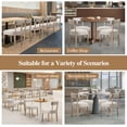 thumbnail image 5 of Dining Chairs Set of 2,Mid Century Modern Dining Chair Set - Linen Upholstered Low Back Kitchen & Dining Room Chairs with Woven Design,Oatmeal Fabric, 5 of 6