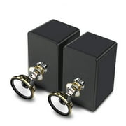 USB Wireds Speaker Stereo Subwoofer Sound Box 3.5mm Input USB Power Computer Speaker for Desktop PC