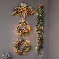 thumbnail image 4 of Christmas Decoration Christmas Tree Wreath Rattan Horn Door Wall Hanging Hotel Shopping Mall Scene Arrangement Pendant, 4 of 5