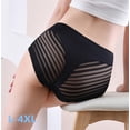 thumbnail image 2 of Ropa interior sexy de encaje para mujer, lencería de cintura alta para damas, tanga de talla grande, lencería hueca sin costuras, bragas con entrepierna de algodón, 2 of 5