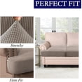 thumbnail image 2 of Housse de Coussin Extensible pour Canapé 1 Pce (1 Ivoire), 2 of 6