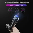 thumbnail image 2 of Phone Camera Lens for Phone 16 15 22X Telephoto Fisheye Lens Kaleidoscope Wide Angle Macro Lens Mobile Phone Lens Set, 2 of 7