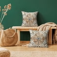 thumbnail image 2 of Boho Pillow Covers 20x20, Burnt Orange and Blue Ethnic Design Outdoor Decorative Throw Pillows for Couch, Carpet Pattern Decor Cushion Cover 2 Pcs Farmhouse Linen Pillowcase for Bed Car Safa, 2 of 6