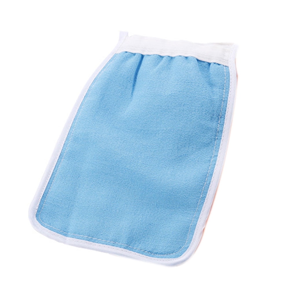 2Pcs/set Bath Towel Glove Bathing Glove Rectangular Shower Towel Mitten