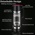 thumbnail image 5 of 12oz Glass Honey Dispenser with Base – No-Drip, Easy-Pump Design for Mess-Free Pouring, Honey Container with Handle, Ideal for Syrup & Jam, 5 of 9