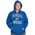 thumbnail image 3 of Possible Not Impossible Autism Aware Zip Up Hoodie Men's Women's Brisco Brands X, 3 of 6