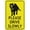 Warning Sign 2, variant on Tasmanian Devil Please Drive Slowly Bright Yellow Sign 8"x12" Outdoor UV Printed Aluminum, Weatherproof Security For Home Or Business, Yellow Devil Slow Marker