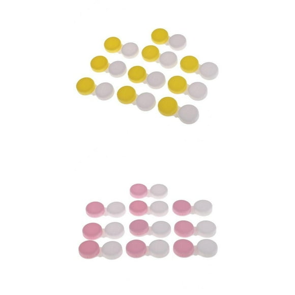 20 Piezas Mini Caja de Lentes de Contacto Viajes Caso Caja Almacenamiento Sunnimix Caja de lente de contacto