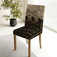 thumbnail image 6 of 6 Pcs Black and Gold Chair Covers, Conference Room Chair Covers, Restaurant Chair Covers, Kitchen Chair Covers, Chair Covers High Elasticity Removable, 6 of 6
