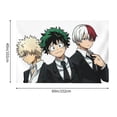 thumbnail image 2 of My Hero Academia Tapestry, Anime Wall Poster Art, Wall Tapestry For Bedroom Living Room Dorm Room, Wall Hanging For Festival Party Events Background Photography Backdrop, 60x40 Inch, 2 of 9