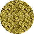 thumbnail image 1 of Ahgly Company Machine Washable Indoor Round Transitional Dark Bronze Brown Area Rugs, 3' Round, 1 of 7