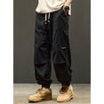 thumbnail image 6 of 2023 New Korean Fashion Men's Casual Cargo Pants Autumn Y2K Streetwear Baggy Jogger Sweatpants Hip Hop Harem Sports Trousers, 6 of 6