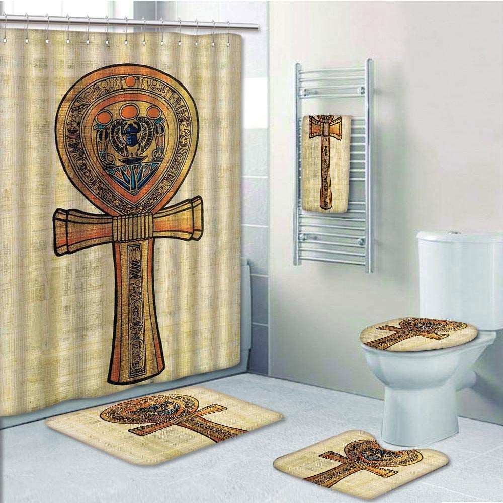 PRTAU Ancient Papyrus Presenting the Key of Life Traditional Empire