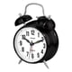 thumbnail image 2 of Reloj despertador analógico de cuarzo SHARP Twin Bell, negro, alarma fuerte, funciona con pilas, 2 of 6