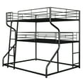 Euroco Solid Metal Bed, Full XL over Twin XL over Queen Size Triple