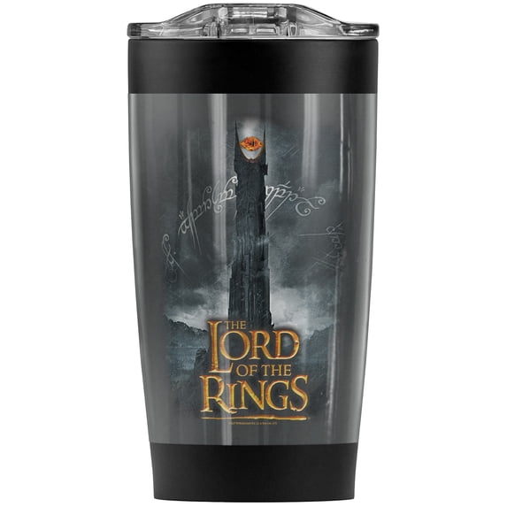 The Lord Of The Rings/Always Watching Stainless Steel Tumbler 20 oz Coffee Travel Mug/Cup, Vacuum Insulated & Double Wall with Leakproof Sliding Lid | Great for Hot Drinks and Cold Beverages