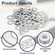 thumbnail image 3 of Arandela Plana M10 para Tornillo, 60Pcs Arandelas de Acero Inoxidable 304 10MM ID x 20MM OD x 2MM de Grosor (Tono Plateado), 3 of 6