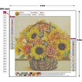 thumbnail image 4 of (30x30cm, Fleur Jaune) Kit De Peinture Diamant 5d Fleurs, Ensemble Complet De Peinture Diamant Bricolage, Kit Complet De Peinture Diamant Peinture, 4 of 5