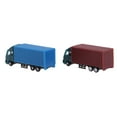 thumbnail image 6 of yotijay 2Pcs N Scale Truck Tractor Container Truck Model Toys Scenery Layout 1:150 L-53mm, 6 of 8