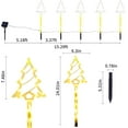 thumbnail image 5 of Christmas Solar Pathway Lights Outdoor Decorations, 8 Modes Xmas Tree Candy Lights Waterproof Led Garden Stake Light for Walkway Yard Lawn Porch Holiday Decor 5-Pack, 5 of 14