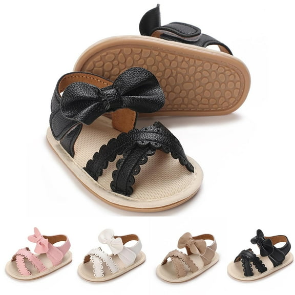 kakina CMSX Baby Boys Girls Sandals Rubber Sole Shoes,Casual Breathable Cute Bow Outdoor Soft Soled Walker Toddler Girls Boys Summer Shoes 6(13)