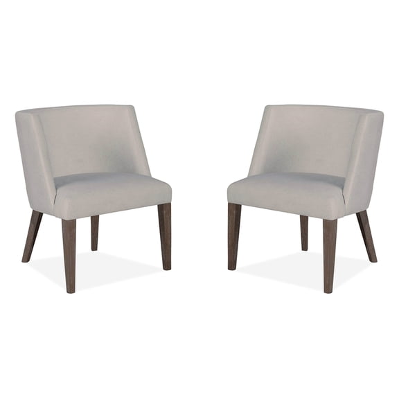 Magnussen Home Kavanaugh Weathered Kona Brown Upholstered Host Chair Two Pack