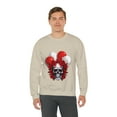 thumbnail image 5 of Skull Blood Roses Red Balloons Unisex Heavy Blend™ Crewneck Sweatshirt, 5 of 7