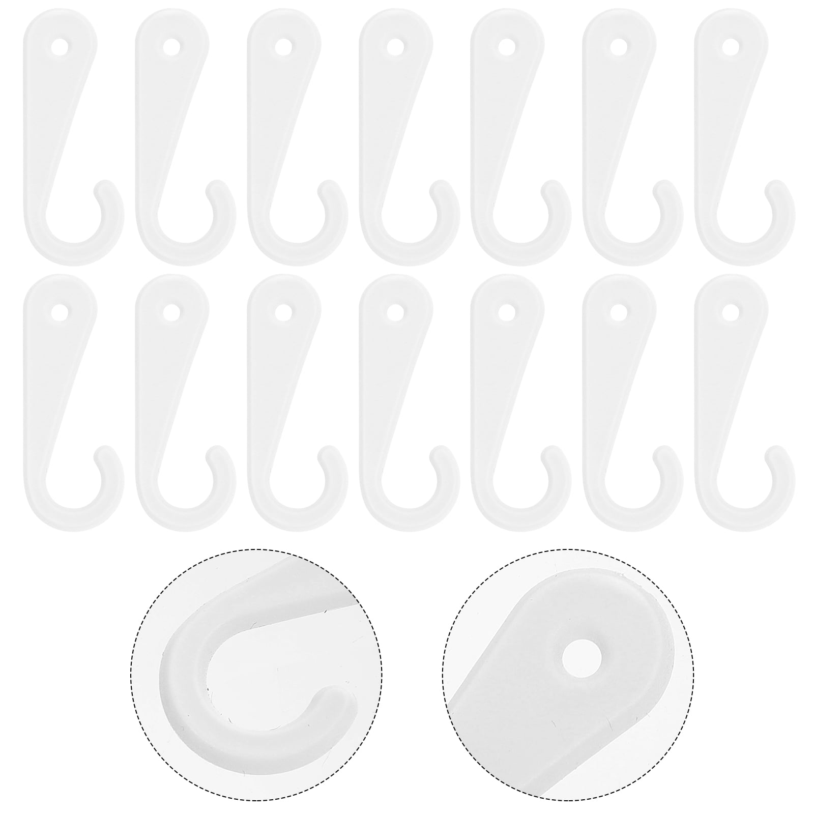 Raindrops 1500 pcs Sock Display Hooks Plastic J-Hooks for Sock Underwear Hat Hanging