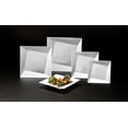 thumbnail image 2 of 1 - Party Essentials 6.5" Twist Square Plates - White 10 Ct., 2 of 3