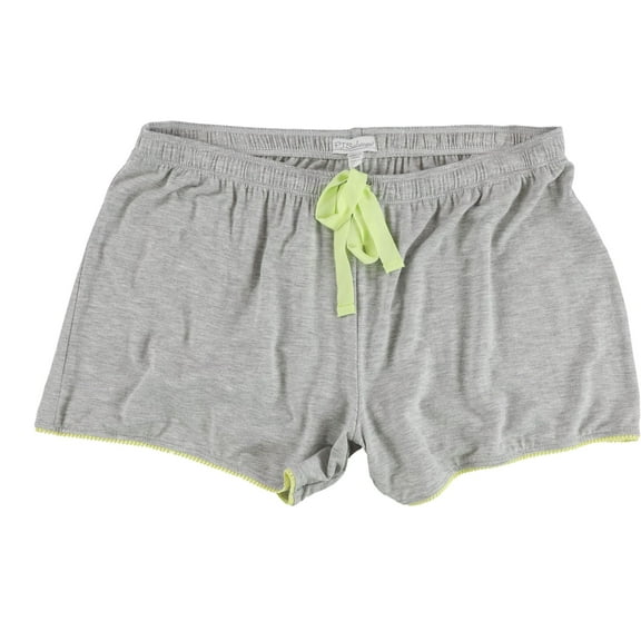 P.J. Salvage Womens Two Tone Pajama Shorts, Grey, Medium
