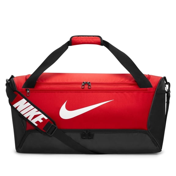 Nike Brasilia 9.5 Duffel Bag, 22.6x13.2x5.3 Inches, Red, for Travel & Sports