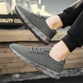 thumbnail image 3 of Mens Shoes Casual Sneakers Low Top Walking Shoes Breathable Mesh Sport Shoes Black Size 6.5, 3 of 9