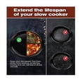 thumbnail image 5 of 4 In 1 Slow Cooker Divider Liners Fits 6 Qt Crockpots, 4 Grids Silicone Crockpots Divider, Cooking, 5 of 5
