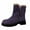 Purple, variant on Women's Fashion Casual Winter Solid Color Thickened Velvet Boots Mid-Calf Snow Boots Purple Size 6