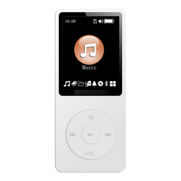 Cateissary Reproductor de MP3 Registro de conducción de ruido Reproductores multimedia portátiles digitales sin pérdidas Equipo de reproducción de Cables de audio/vídeo Blanco