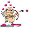 thumbnail image 2 of CafePress - Dirty Old Man Cupid -  Round Wood Ornament 4", 2 of 2