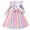 Pink, variant on Bellafa Little Girls Ruffle Long Sleeve Tulle Dresses Toddler Kids Bowknot Mermaid Xmas Wedding Birthday Party Sparkle Tutu Dress 1-6 Years