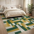 thumbnail image 3 of ODIKA 8'x10' Washable Area Rug Non-Shedding, Easy Care, Geometric Tapered Forms Balanced Composition Covering Hallway for King Size Bedroom Under Bed, Master Suite, 3 of 7