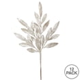 thumbnail image 3 of Vickerman 22" Champagne Glitter BayLeaf Artificial Christmas Spray. Includes 12 sprays per pack., 3 of 3