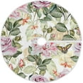 thumbnail image 1 of FMSHPON Watercolor Flowers Xmas Christmas Tree Skirt Stand Mat for Holiday Party Decoration Indoor Outdoor 36 inches, 1 of 6