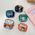 thumbnail image 2 of Funda protectora blanda para auriculares Airpods de tercera generación con diseño de dibujos animados de Kawaii, One Piece, sombrero de paja, Luffy y Zoro sonrientes, 2 of 5