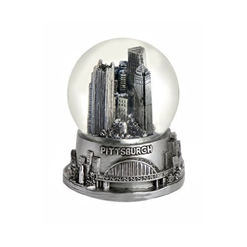 Pittsburgh Pennsylvania Snow Globe 65mm Silver