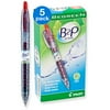 Pilot BeGreen B2P Roller Ball Retractable Gel Ink Pen, Red 5 count