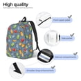 thumbnail image 4 of Lsque Fruit Ice Cream Pattern Canvas Daypack, Durable Backpack, High-quality Versatile Backpack,Vintage Compact Backpack-Small, 4 of 6