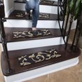 thumbnail image 3 of Ottomanson Ottohome Collection Non-Slip Rubberback Trellis Design 8.5" x 26" Indoor Stair Treads, 7 Pack, 3 of 7