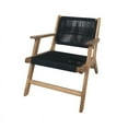 thumbnail image 4 of Teva Furniture Wooden Venice Club Chair Seating Set with Dark Grey Rope Weave, 4 of 4
